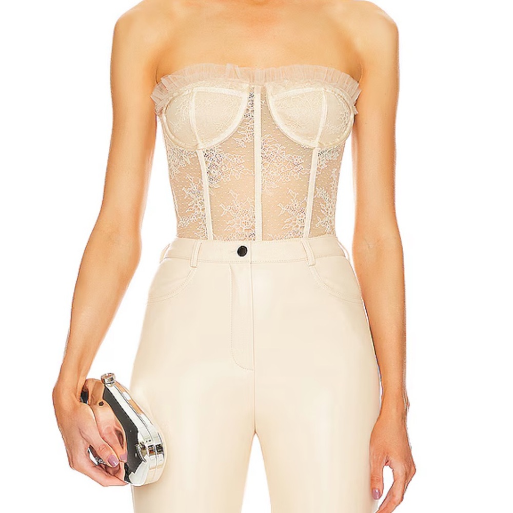 Maren Corset Top in Sand Neutral